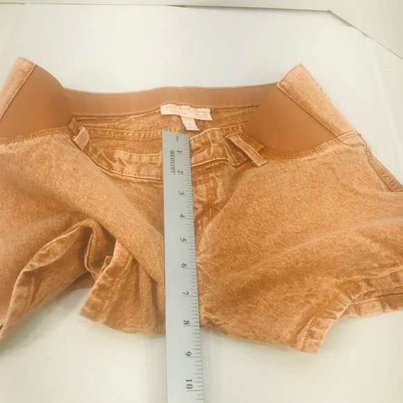 Isabel Maternity Ingrid/Isabel Women's Size 4 Side Panel Brown Carpenter Short - Picture 11 of 16